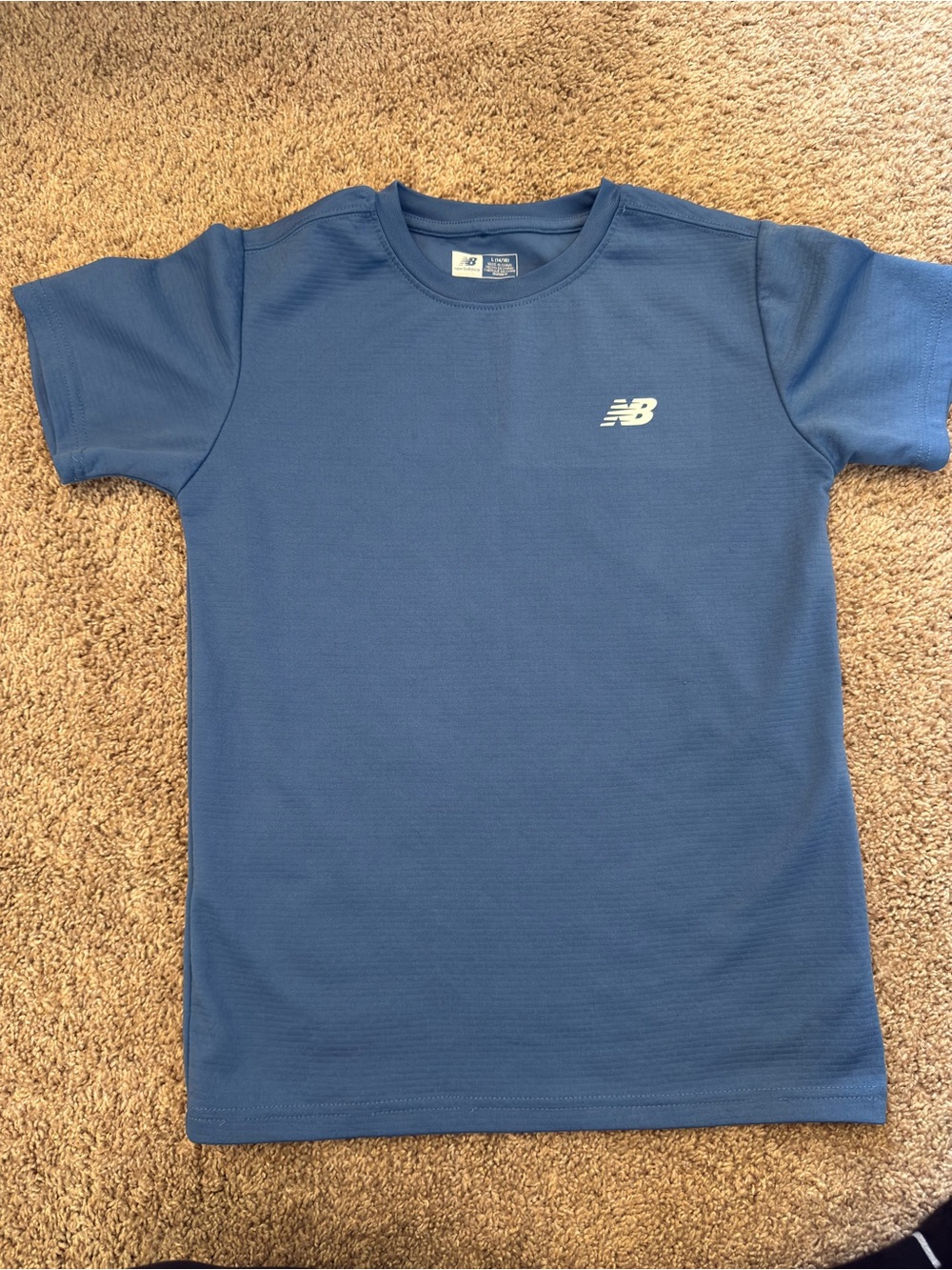 New Balance Boys Short Sleeve Blue Performance Tee